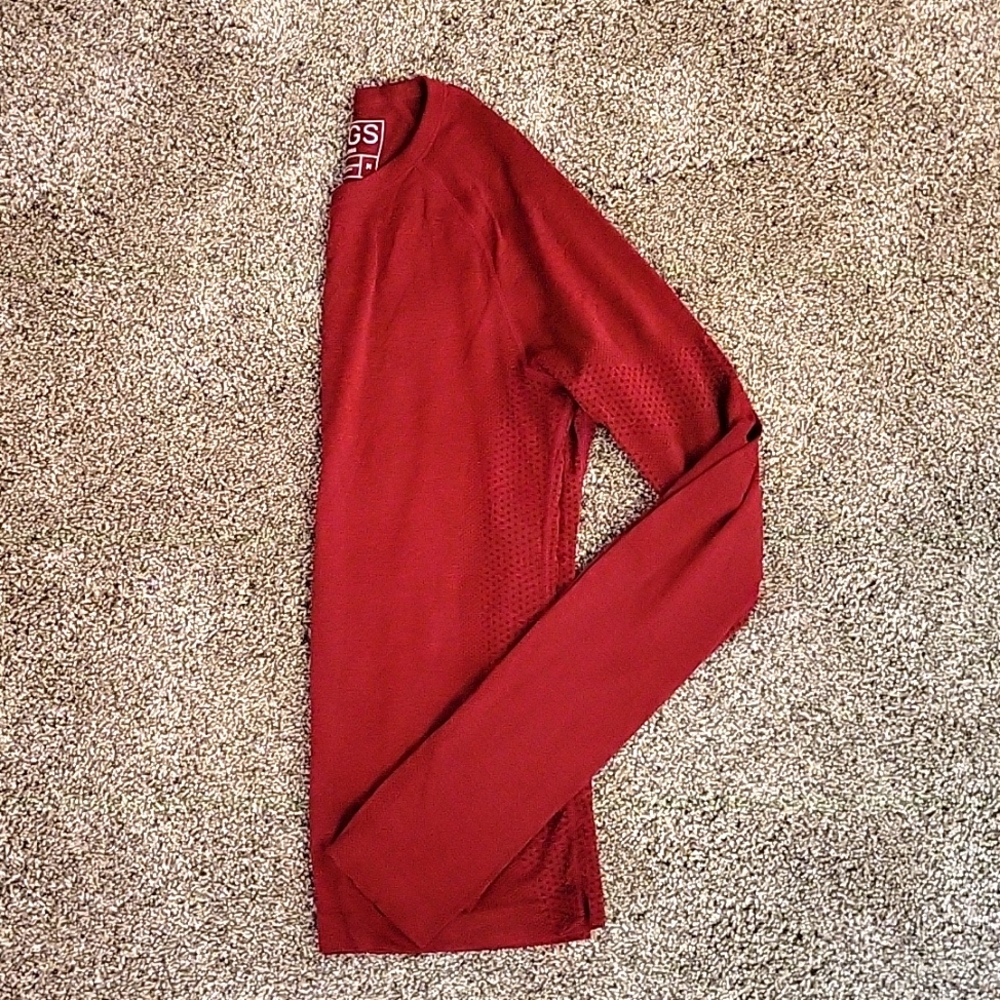 Burgundy FIGS underscrub longsleeve